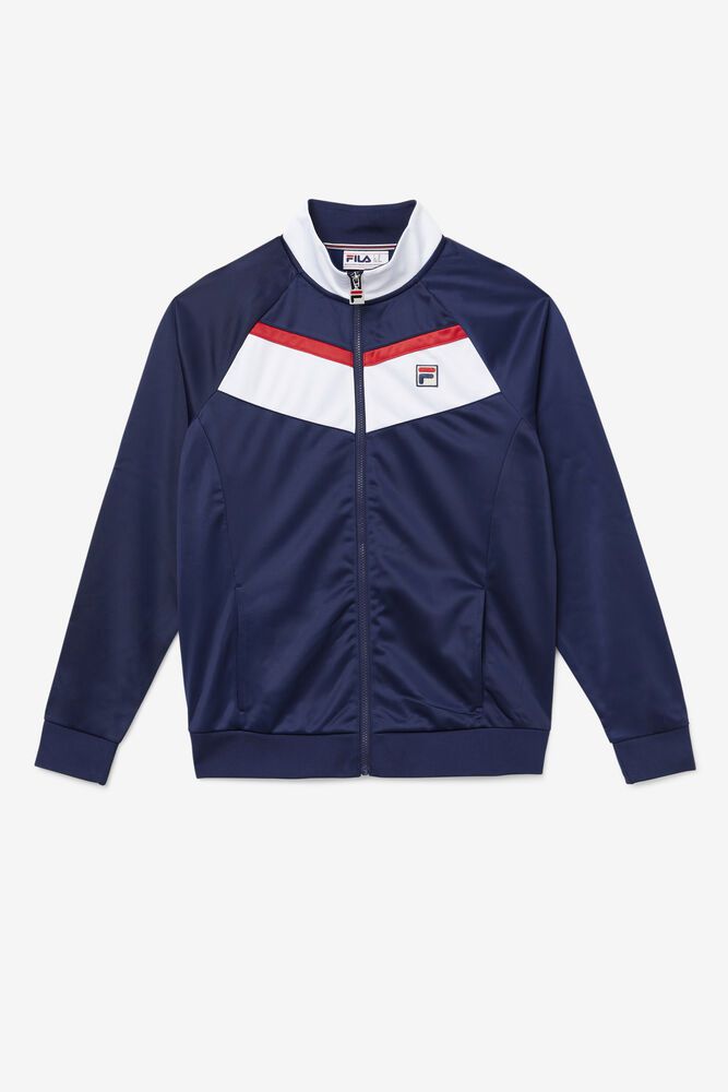 Fila Jacket Mens Navy Rudra - Ireland 57021-EJZG